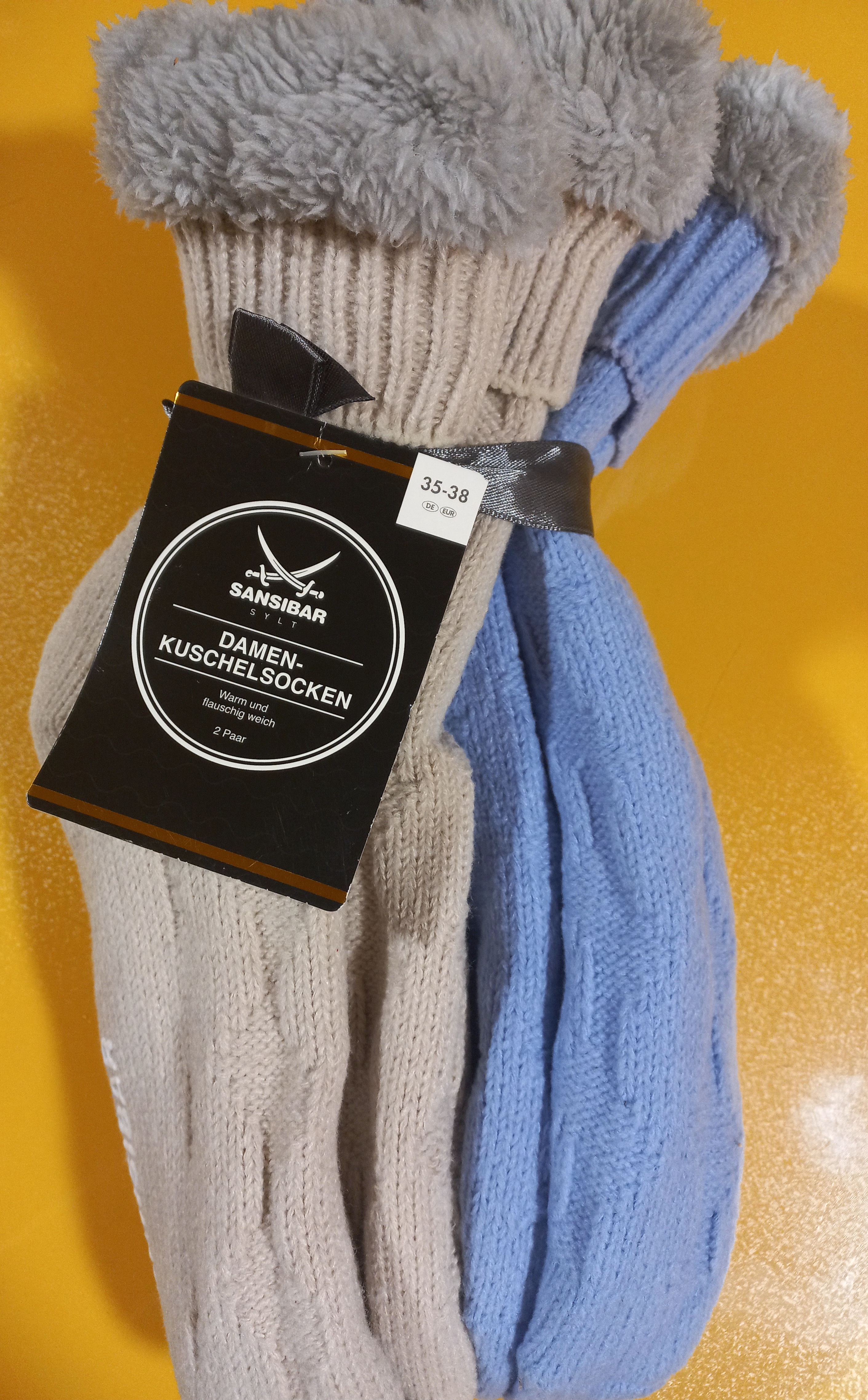 پاپوش زمستانی KUSCHELSOCKEN پک دوتایی